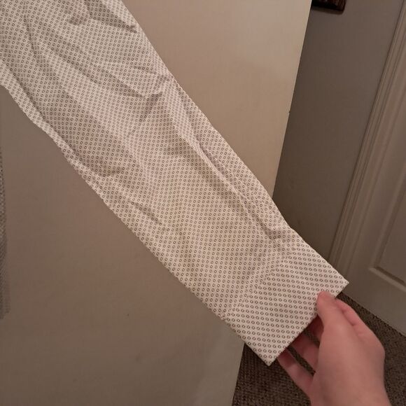 Michael Kors Shirt Men's Large 16 White Printed Slim Fit Office Career - Picture 5 of 10